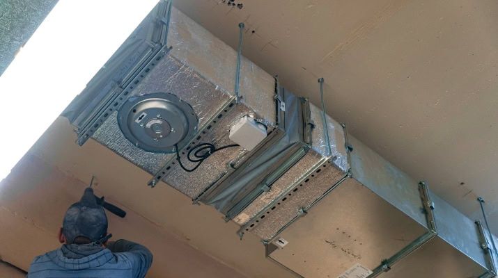 Монтаж приточной вентиляции